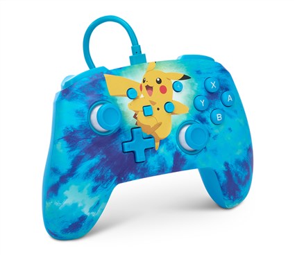 Power A Mando con Cable NSGP0090-01 Enhanced Nintendo Switch Tie Dye Pikachu Licencia Oficial